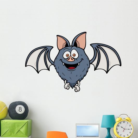 Vector Illustration Cartoon Bat Wall Decal