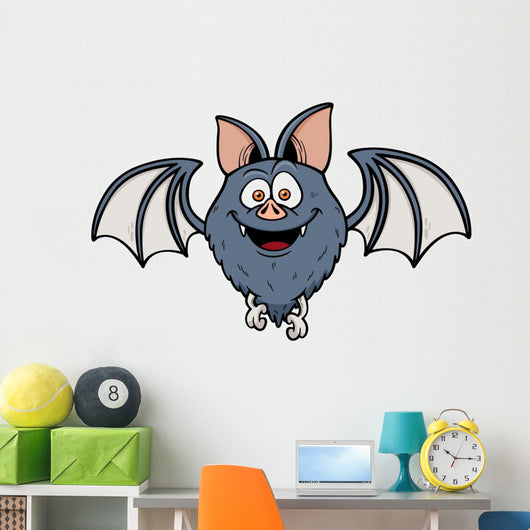 Vector illustration of Cartoon bat Wall Decal