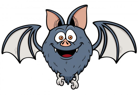 Vector illustration of Cartoon bat Wall Decal