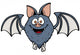 Vector Illustration Cartoon Bat Wall Decal