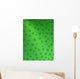 Green on Green Shamrocks Wall Mural