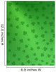 Green on Green Shamrocks Wall Mural