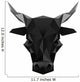 Origami Black Bull Symbol Wall Decal