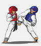 Taekwondo Martial Art Wall Decal