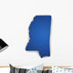 Map Of Mississippi 3d Shape Wall Decal