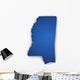 Map Of Mississippi 3d Shape Wall Decal