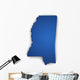 Map Of Mississippi 3d Shape Wall Decal