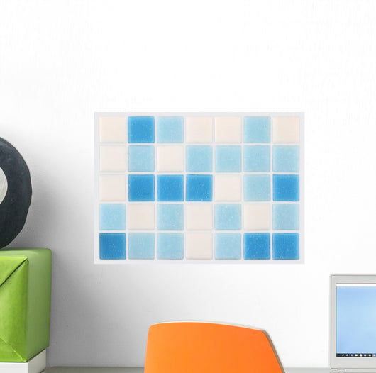 Mosaic Blue and White