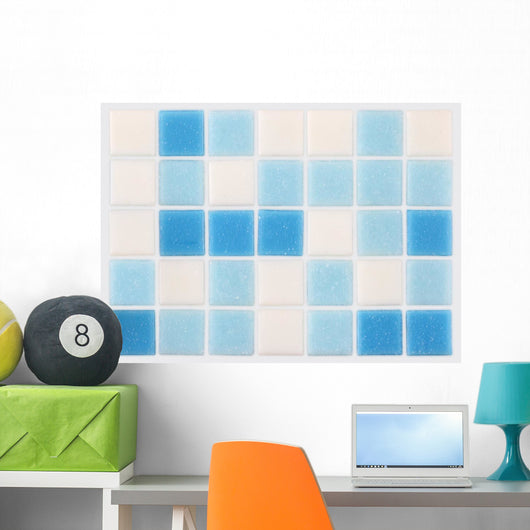 Mosaic Blue and White