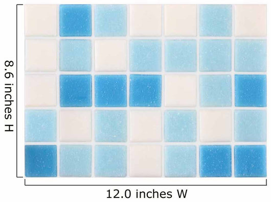 Mosaic Blue and White