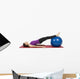Young fitness woman working her abs with pilates ball Wall Decal