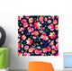 Bright Painted Flowers Seamless Wall Decal