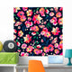 Bright Painted Flowers Seamless Wall Decal