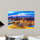 Night panorama of Stockholm, Sweden Wall Mural