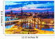 Night panorama of Stockholm, Sweden Wall Mural