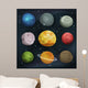 Comic Planets Set Space