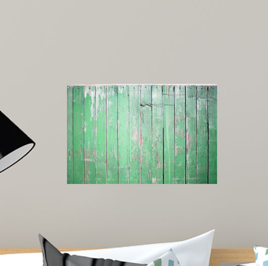 Old Green Wooden Wall