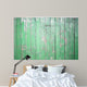 Old Green Wooden Wall