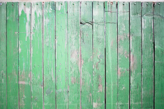Old Green Wooden Wall