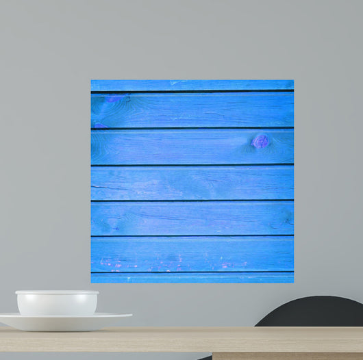Blue Wood Texture Wall Decal
