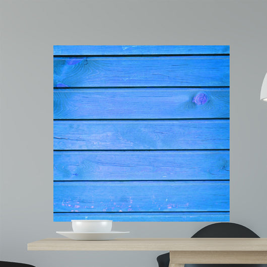 Blue Wood Texture Wall Decal