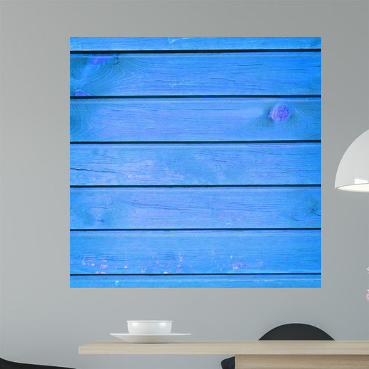 Blue Wood Texture Wall Decal