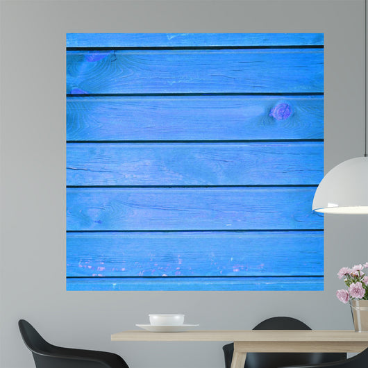 Blue Wood Texture Wall Decal