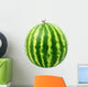 Watermelon isolated on white Wall Mural