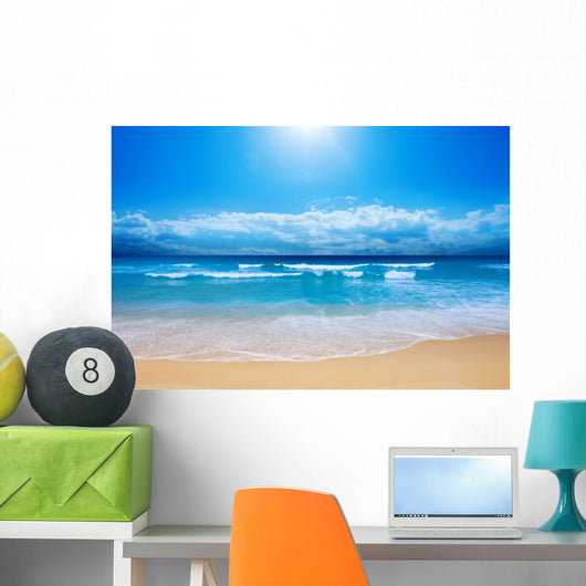 Gorgeous Beach in Summertime Wall Mural