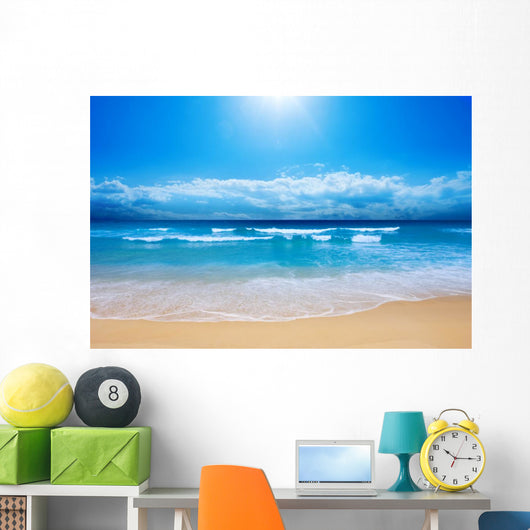 Gorgeous Beach in Summertime Wall Mural