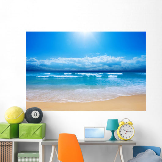 Gorgeous Beach in Summertime Wall Mural