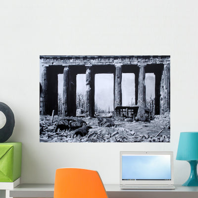 Brandenburger Tor Berlin Wall Mural shown on a wall