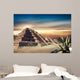 Photo Composite of Aztec pyramid, Mexico, not a real place Wall Mural