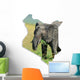 Kenya Map Elephant Wall Decal