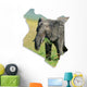 Kenya Map Elephant Wall Decal