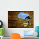 Africa Wildlife Map Design Wall Mural