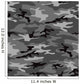 Grey Camouflage Seamless Pattern Wall Decal