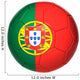 Football Ball with Portugal