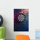 Dart Board Brick Wall Wall Decal