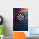 Dart Board Brick Wall Wall Decal