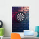 Dart Board Brick Wall Wall Decal