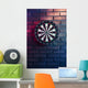 Dart Board Brick Wall Wall Decal