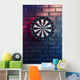Dart Board Brick Wall Wall Decal