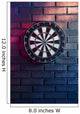 Dart Board Brick Wall Wall Decal
