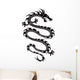 Tribal dragon tattoo Wall Decal