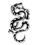 Fire dragon tattoo Wall Decal