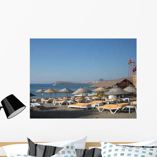 Ortakent Beach and Lounge Chairs Wall Decal
