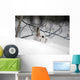 Snowshoe Hare Hiding Wall Decal