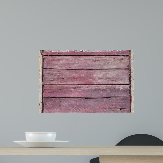 Wood Texture Pink Color Wall Decal
