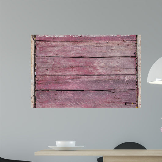 Wood Texture Pink Color Wall Decal